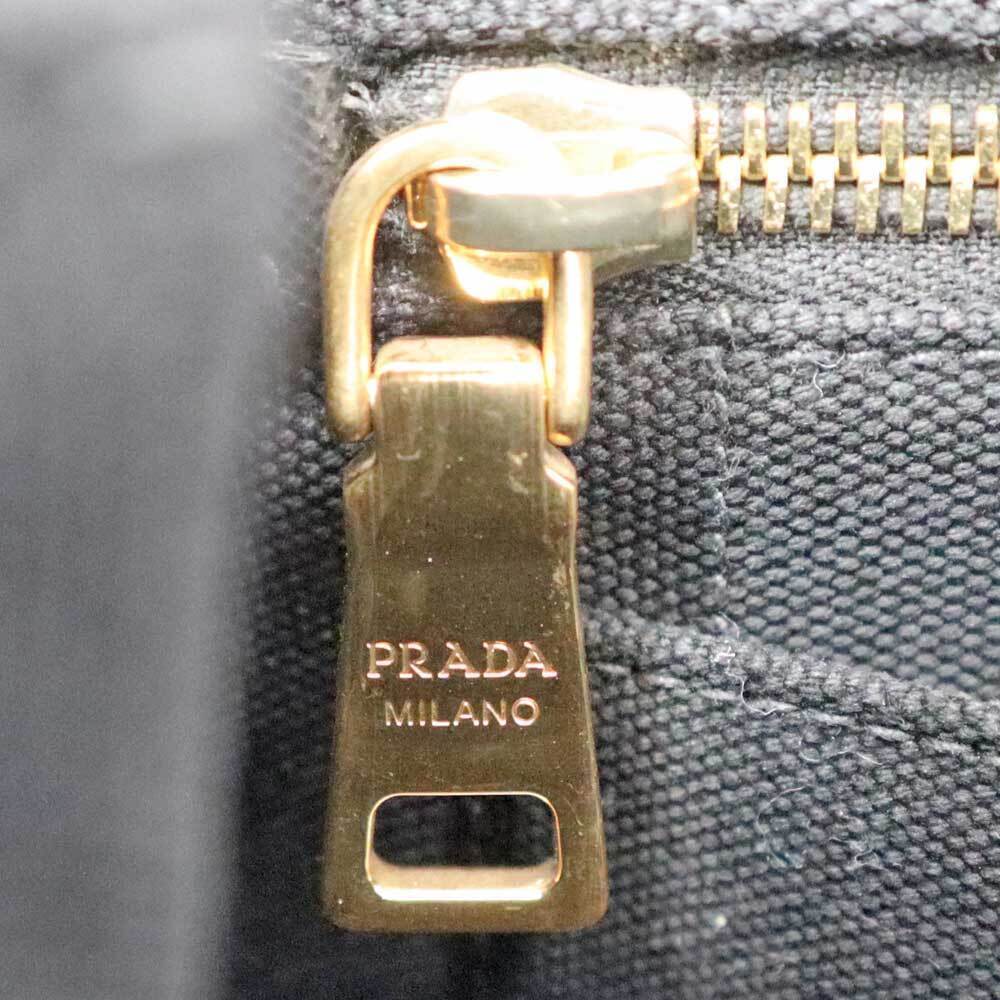 Prada Canapa Tote Handbag Black - Picture 7 of 11